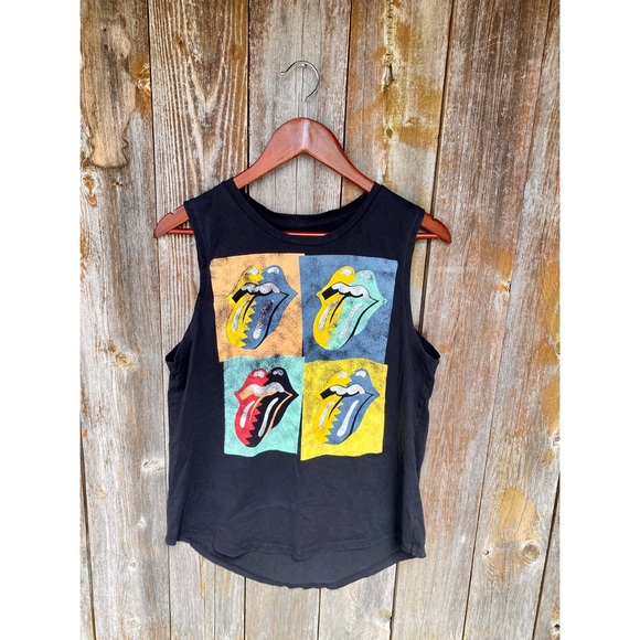 the Rolling Stones Tops - THE ROLLING STONES muscle tee